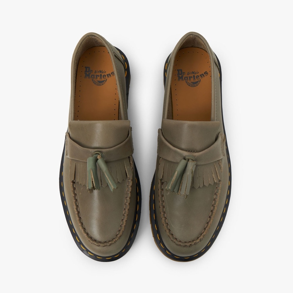 Dr. Martens Adrian Tassel Loafer / Olive Carrara Leather